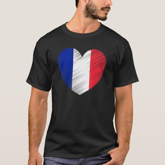 - frankrijk steun franse vlaggepride t-shirt (Voorkant)