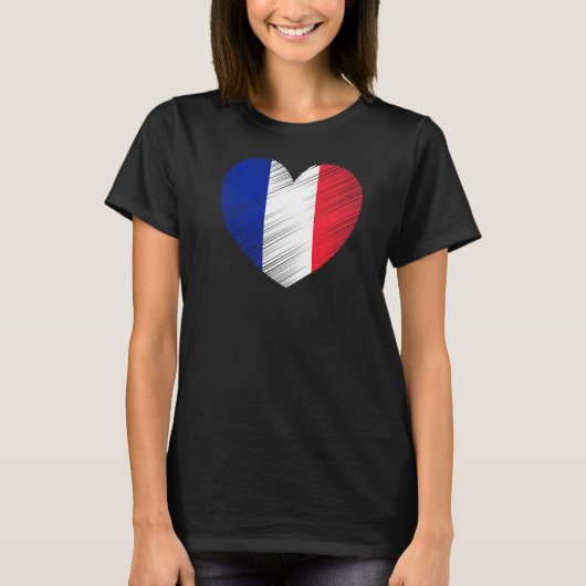- frankrijk steun franse vlaggepride t-shirt (Voorkant)