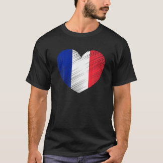 Frankrijk steun franse vlaggepride T T-shirt