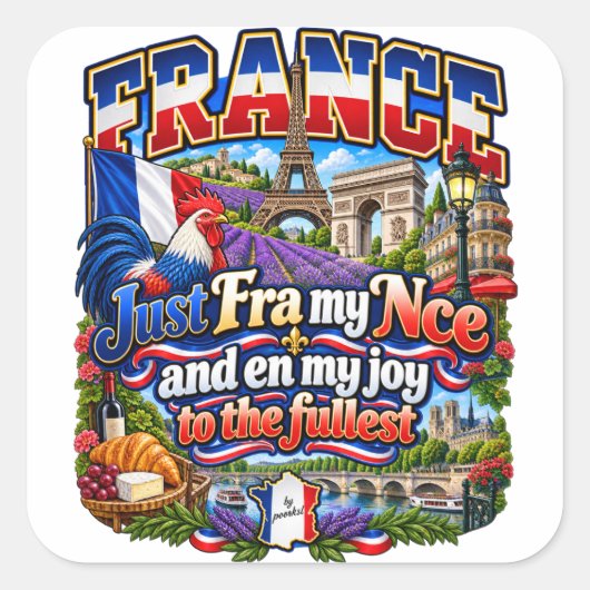 Frankrijk sticker (Voorkant)