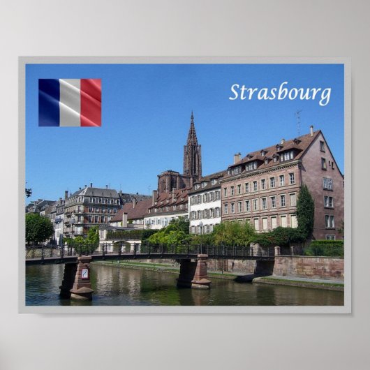 Frankrijk - Straatsburg Starsburgo - Poster (Voorkant)