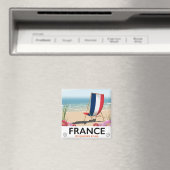 Frankrijk strand reisposter magneet (Insitu (Vaatwasser))
