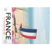 Frankrijk strand reisposter. notitieblok (Voorkant)