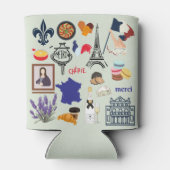 Frankrijk Symbolen Blikjeskoeler (Achterkant)