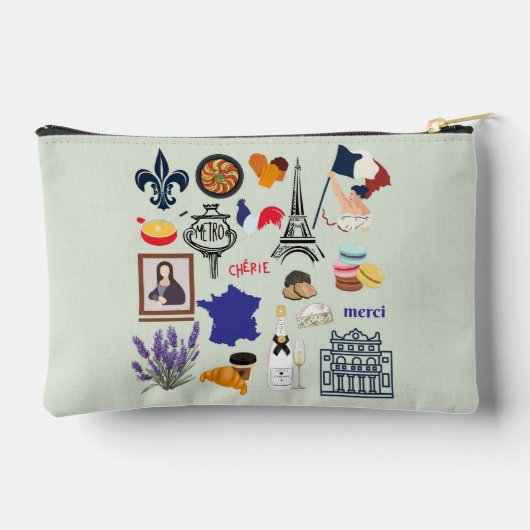 Frankrijk Symbolen Etui (Achterkant)