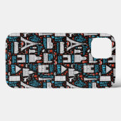 Frankrijk | Symbolen Patroon Case-Mate iPhone Case (Achterkant (horizontaal))