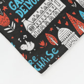 Frankrijk | Symbolen Patroon Fleece Deken (Hoek)