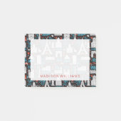 Frankrijk | Symbolen Patroon Post-it® Notes (Voorkant)