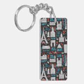 Frankrijk | Symbolen Patroon Sleutelhanger (Voorkant Links)