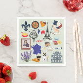 Frankrijk Symbolen Servet (Insitu)