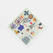 Frankrijk Symbolen Servet (Hoek)