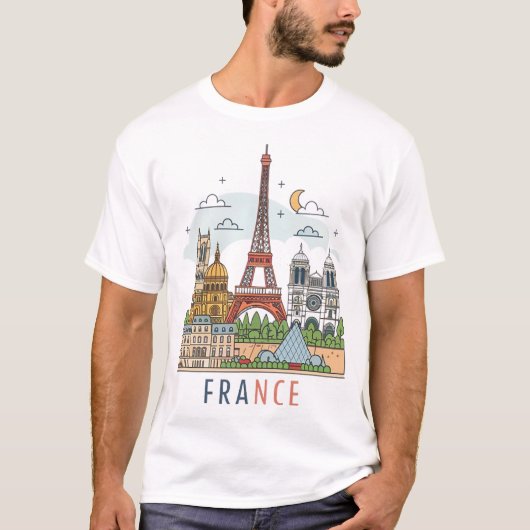 FRANKRIJK T-SHIRT (Voorkant)