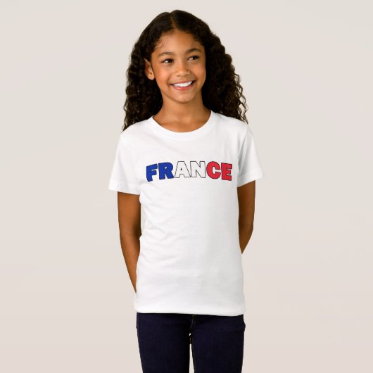 Frankrijk T-shirt (Voorkant volledig)