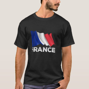 Frankrijk T Shirt Franse vlag T shirt met lange mo