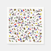 Frankrijk Themapapier servetten (Voorkant)
