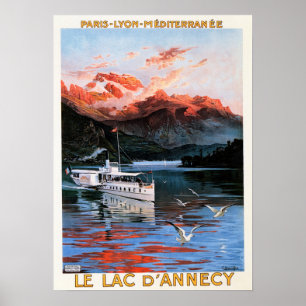 FRANKRIJK  toerisme LAC D' Annecy Poster