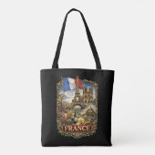 Frankrijk Tote Bag (Achterkant)