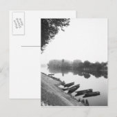 FRANKRIJK, Touraine, de Loire: CHINON Boats langs Briefkaart (Voorkant / Achterkant)