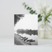 FRANKRIJK, Touraine, de Loire: CHINON Boats langs Briefkaart (Staand voorkant)