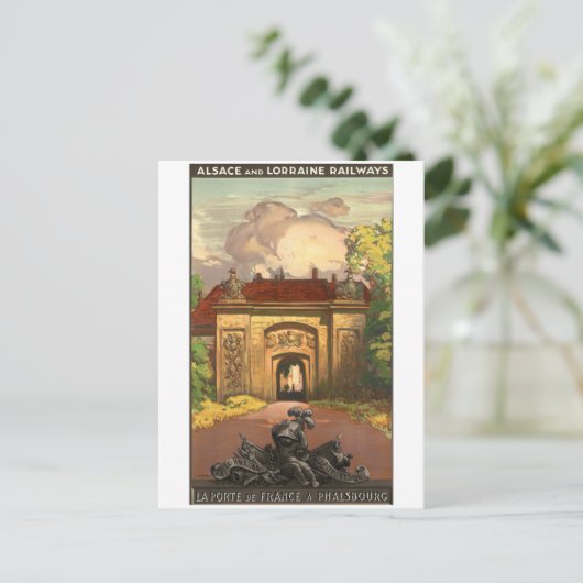 Frankrijk treinreizen Elzas-Lotharingen Briefkaart (Staand voorkant)