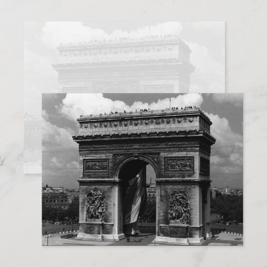  Frankrijk Triumphal boogschieten Etoile Briefkaart (Voorkant / Achterkant)