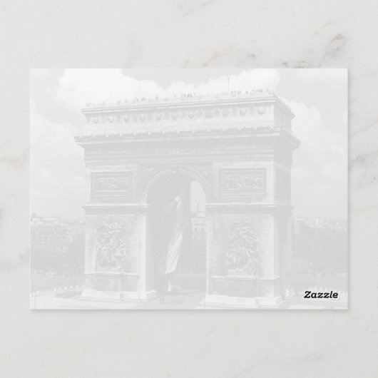  Frankrijk Triumphal boogschieten Etoile Briefkaart (Achterkant)
