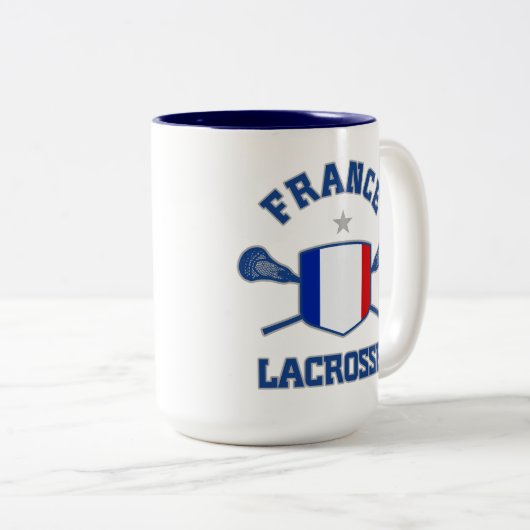 Frankrijk Tweekleurige Koffiemok (Voorkant rechts)