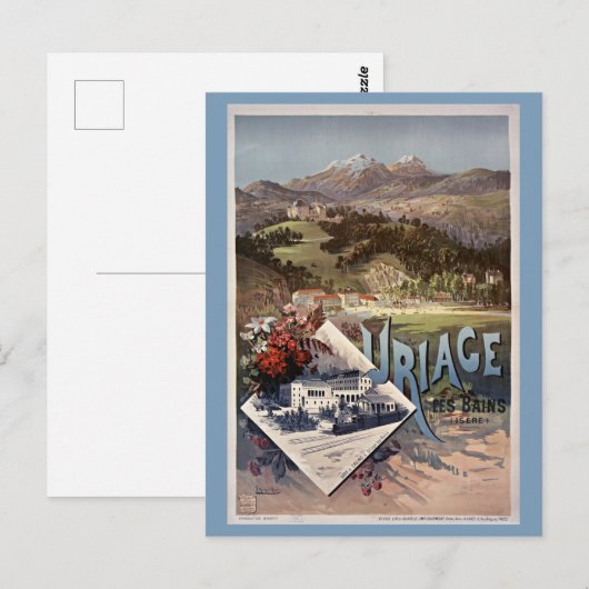  Frankrijk Uriage Les Bains Franse reizen Briefkaart (Voorkant / Achterkant)