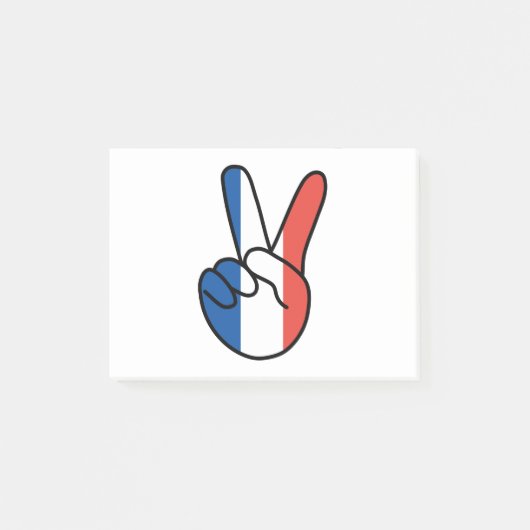 Frankrijk V-teken Post-it® Notes (Voorkant)