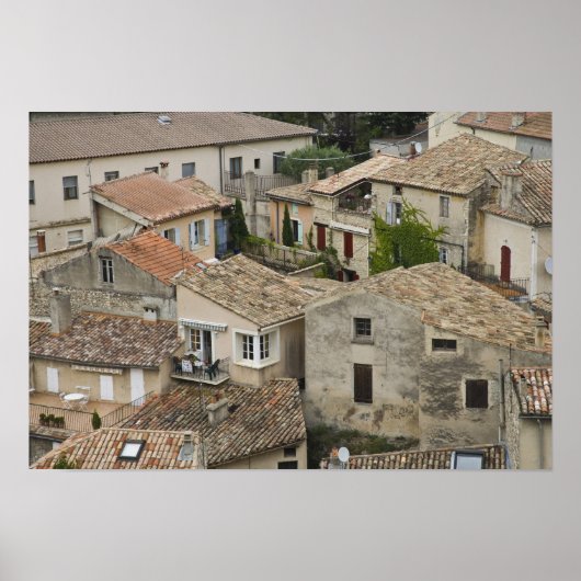 Frankrijk, Vaison la Romaine. Neerkijkend op Poster (Voorkant)