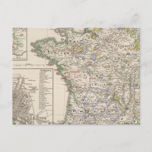 Frankrijk van 1461 t/m 1610 briefkaart (Voorkant)