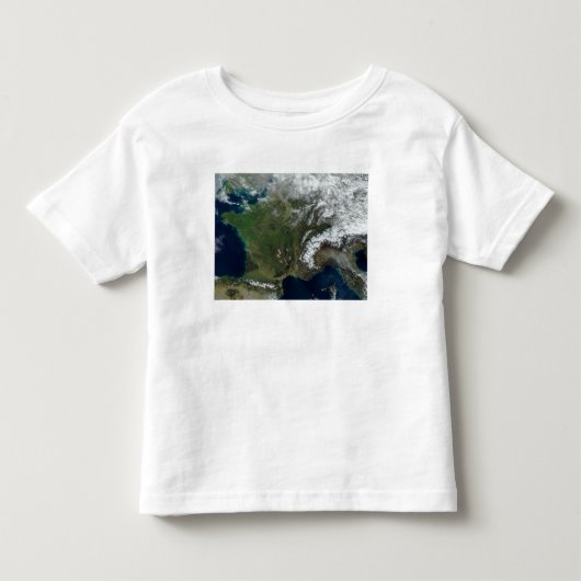 Frankrijk vanuit de ruimte kinder shirts (Voorkant)