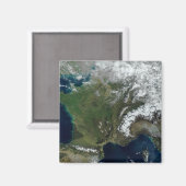 Frankrijk vanuit de ruimte magneet (Voorkant / Achterkant)