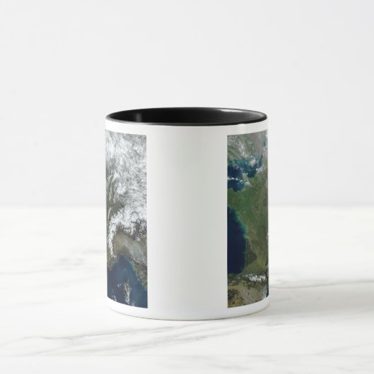 Frankrijk vanuit de ruimte mok (Midden)
