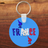 Frankrijk versnelt het schaatsen Patinage de vites Sleutelhanger (Voorkant)