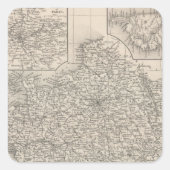 Frankrijk Vierkante Sticker (Voorkant)