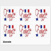 Frankrijk Vierkante Sticker (Vel)