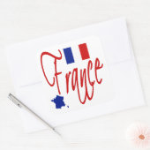 Frankrijk Vierkante Sticker (Envelop)