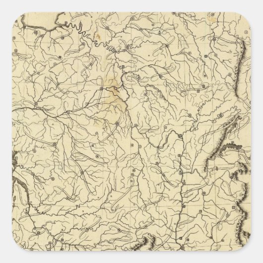 Frankrijk Vierkante Sticker (Voorkant)