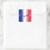 Frankrijk Vierkante Sticker (Tas)