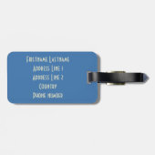 FRANKRIJK Vintage Travel bagagelabel (Achterkant horizontaal)