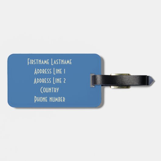 FRANKRIJK Vintage Travel bagagelabel (Achterkant horizontaal)