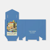 FRANKRIJK Vintage Travel gunstbox Bedankdoosjes (Uitgevouwen)