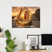 FRANKRIJK - VIVE LA FRANCE POSTER (Thuiskantoor)