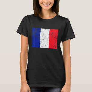 Frankrijk Vlag Franse Vintage T-shirt