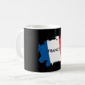 Frankrijk vlag gepersonaliseerde mug koffiemok (Voorkant links)