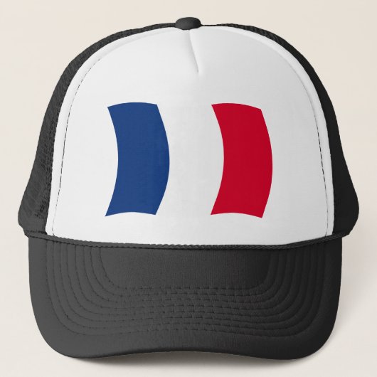 Frankrijk Vlag Hoed Trucker Pet (Voorkant)