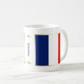 Frankrijk Vlag + Kaart Mok (Voorkant rechts)