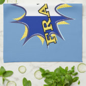 Frankrijk Vlag Kapow Comic Style Star Theedoek (Gevouwen)