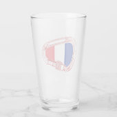 Frankrijk vlag Klim Carabiner Glas (Achterkant)